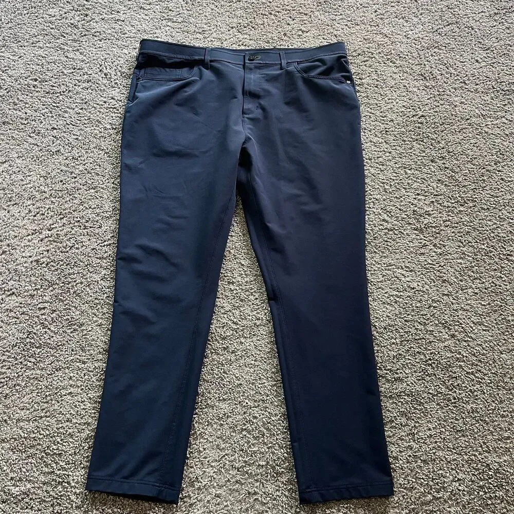 Public Rec Gamechanger Pants Stretch Performance Golf Chino Navy Blue Mens 40/32